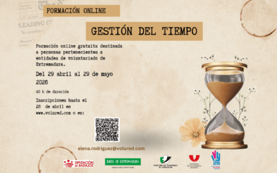 La Plataforma del Voluntariado de Extremadura impulsa la formación “Gestión del tiempo” para entidades de voluntariado