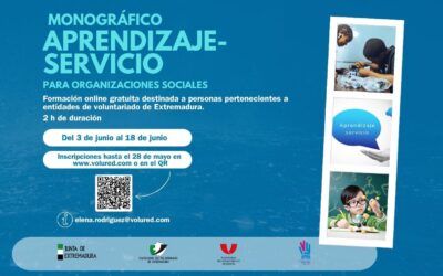 La Plataforma del Voluntariado de Extremadura impulsa el monográfico “Aprendizaje-servicio para organizaciones sociales”